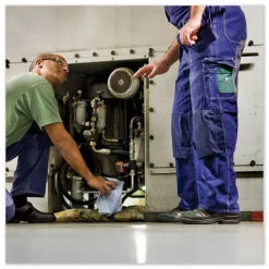 Outlet 440278 4-Ply 12.8 in. x 16.4 in. Unscented Industrial Paper Wiper - Blue (450/Carton) Paper & Dispensers