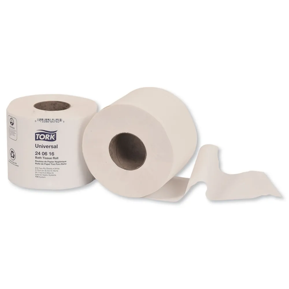 Sale 240616 2-Ply Septic Safe Bath Tissue - White (48/Carton) Paper & Dispensers