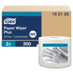 Clearance 9.8 x 15.2 Paper Wiper Plus - White (2/Carton) Paper & Dispensers
