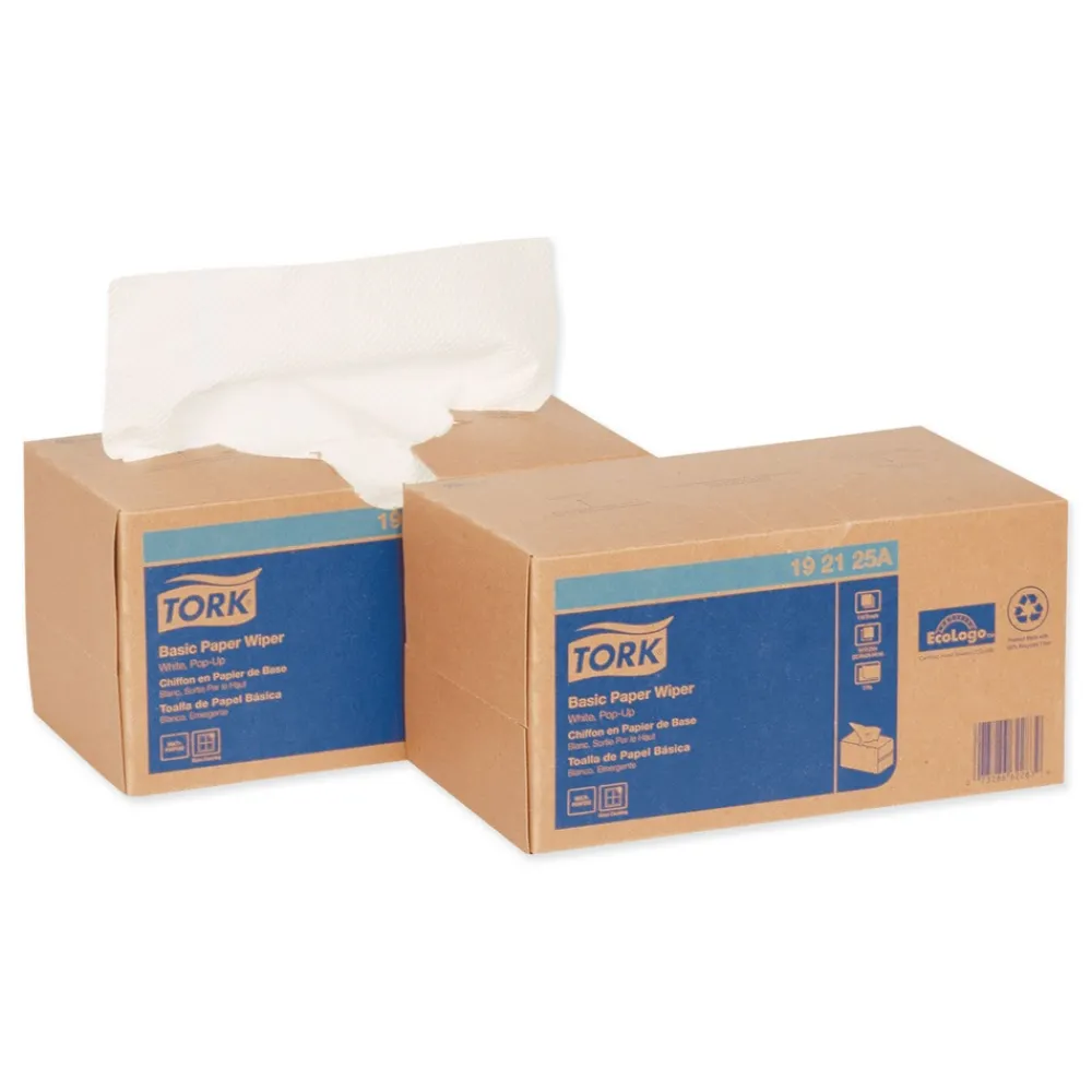 Outlet 192125A 9 x 10.25 2-Ply Multipurpose Paper Wiper - White (18/Carton) Paper & Dispensers