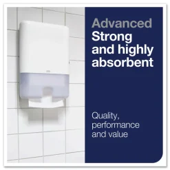 Clearance Advanced 9 x 9.5 1-Ply Multifold Hand Towel - White (16/Carton) Paper & Dispensers