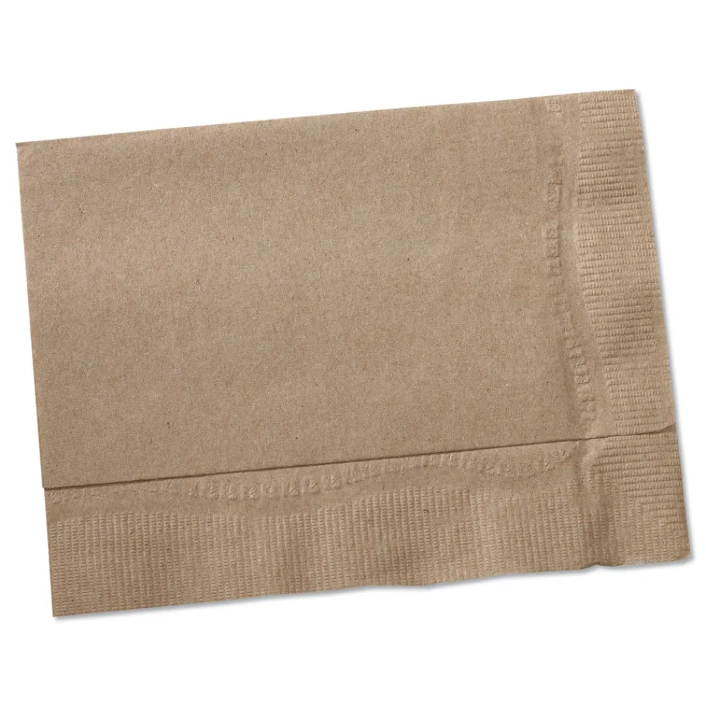 New D806E Advanced 1-Ply 12 in. x 17 in. Masterfold Dispenser Napkins - Natural (12/Carton) Paper & Dispensers