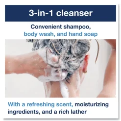 New 1L Clean Scent Hair and Body Wash (6/Carton) Skin Care & Personal Hygiene