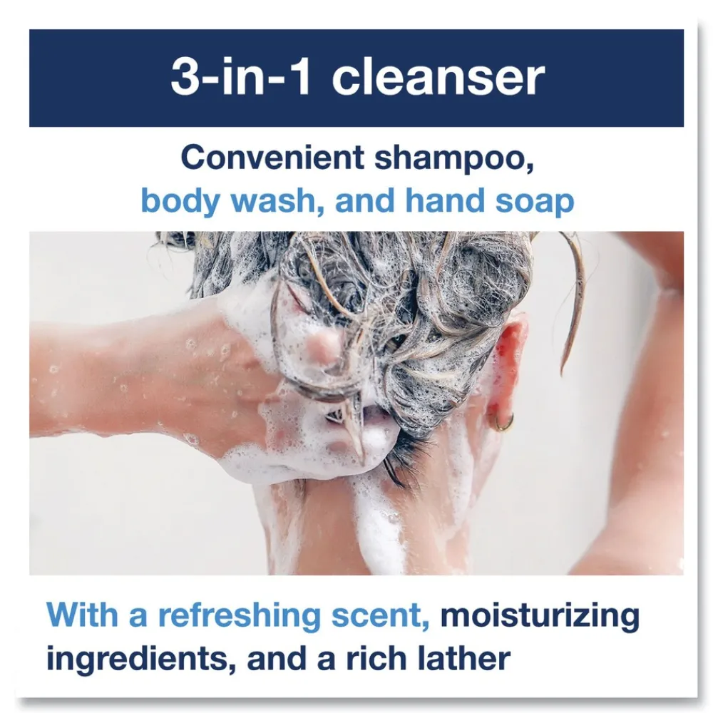 New 1L Clean Scent Hair and Body Wash (6/Carton) Skin Care & Personal Hygiene