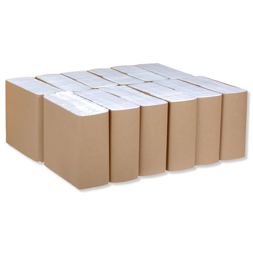 Hot N5181A 1-Ply 15 in. x 17 in. 1/8 Fold Universal Dinner Napkins - White (3000/Carton) Paper & Dispensers