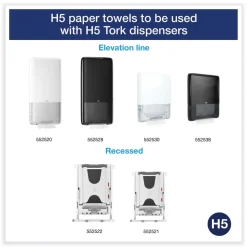 Clearance 1-Ply 7.91 in. x 8.85 in. PeakServe Continuous Hand Towel - White (12/Carton) Paper & Dispensers