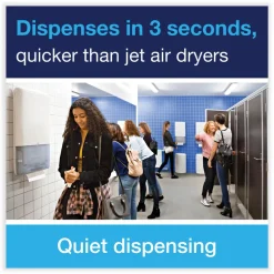 Clearance 1-Ply 7.91 in. x 8.85 in. PeakServe Continuous Hand Towel - White (12/Carton) Paper & Dispensers