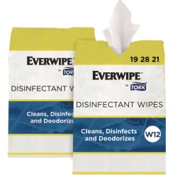 Discount 1-Ply 8 x 6 Disinfectant Wipe Jumbo Rolls - Lemon/White (2/Carton) Skin Care & Personal Hygiene