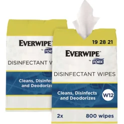 Discount 1-Ply 8 x 6 Disinfectant Wipe Jumbo Rolls - Lemon/White (2/Carton) Skin Care & Personal Hygiene