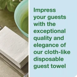 Clearance 1-Ply 11.5 x 17 LinStyle Valet Guest Towel - White (5/Carton) Cleaning & Janitorial Supplies