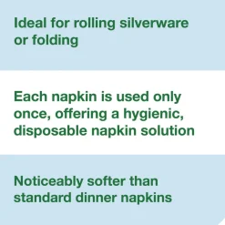 Clearance 1-Ply 11.5 x 17 LinStyle Valet Guest Towel - White (5/Carton) Cleaning & Janitorial Supplies