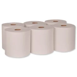 Online RB10002 Hardwound 7.88 in. x 1000 ft. Roll Towels - White (6 Rolls/Carton) Paper & Dispensers