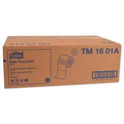 Hot TM1601A 2-Ply Universal Septic-Safe Bath Tissue - White (500 Sheets/Roll, 48 Rolls/Carton) Paper & Dispensers