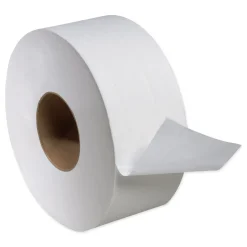 Hot Universal 3.48 in. x 1,000 ft. 2-Ply Septic Safe Jumbo Bath Tissue - White (12/Carton) Paper & Dispensers