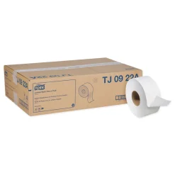 Hot Universal 3.48 in. x 1,000 ft. 2-Ply Septic Safe Jumbo Bath Tissue - White (12/Carton) Paper & Dispensers