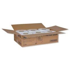 Hot Universal 3.48 in. x 1,000 ft. 2-Ply Septic Safe Jumbo Bath Tissue - White (12/Carton) Paper & Dispensers