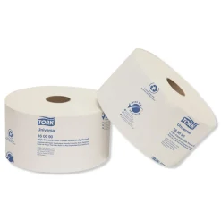 New Universal 2-Ply Septic Safe High Capacity Bath Tissue w/OptiCore - White (12/Carton) Paper & Dispensers