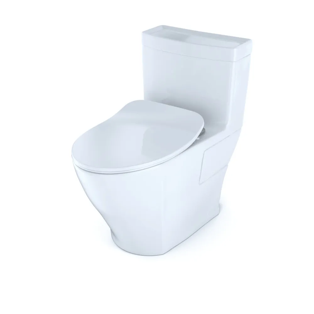Best 1-Piece Legato CEFIONTECT WASHLETplus 1.28 GPF Elongated Toilet with and SoftClose Seat - Cotton White Fixtures