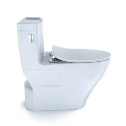 Best 1-Piece Legato CEFIONTECT WASHLETplus 1.28 GPF Elongated Toilet with and SoftClose Seat - Cotton White Fixtures