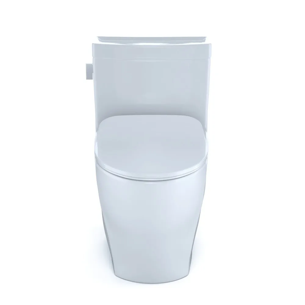 Best 1-Piece Legato CEFIONTECT WASHLETplus 1.28 GPF Elongated Toilet with and SoftClose Seat - Cotton White Fixtures
