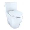 Online 1-Piece Legato CEFIONTECT WASHLETplus 1.28 GPF Elongated Universal Height Skirted Toilet - Cotton White Fixtures