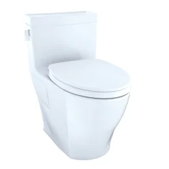 Online 1-Piece Legato CEFIONTECT WASHLETplus 1.28 GPF Elongated Universal Height Skirted Toilet - Cotton White Fixtures
