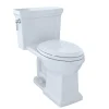 Clearance Promenade II One-Piece Elongated 1.28 GPF Universal Height Toilet (Cotton White) Toilets & Toilet Seats