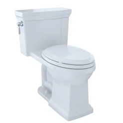 Clearance Promenade II One-Piece Elongated 1.28 GPF Universal Height Toilet (Cotton White) Toilets & Toilet Seats