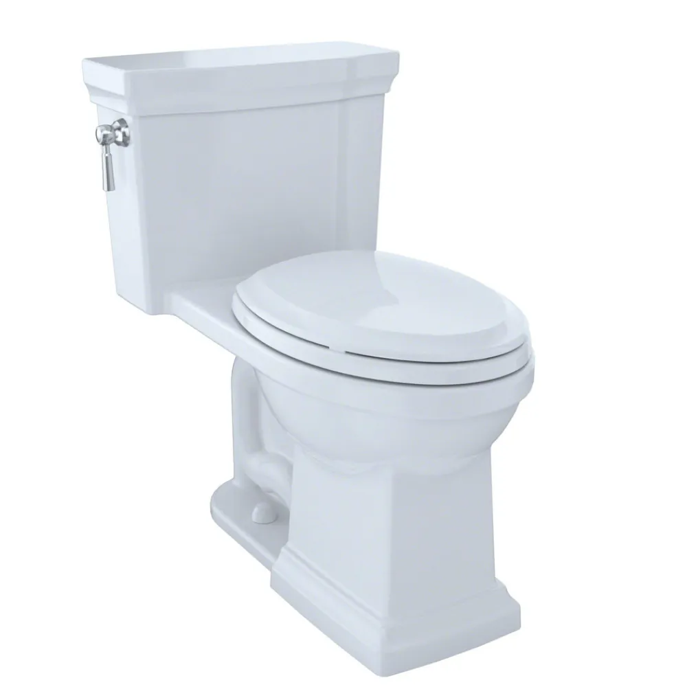Clearance Promenade II One-Piece Elongated 1.28 GPF Universal Height Toilet (Cotton White) Toilets & Toilet Seats