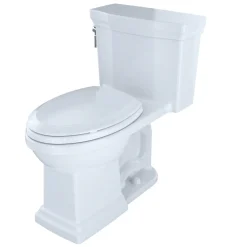 Clearance Promenade II One-Piece Elongated 1.28 GPF Universal Height Toilet (Cotton White) Toilets & Toilet Seats