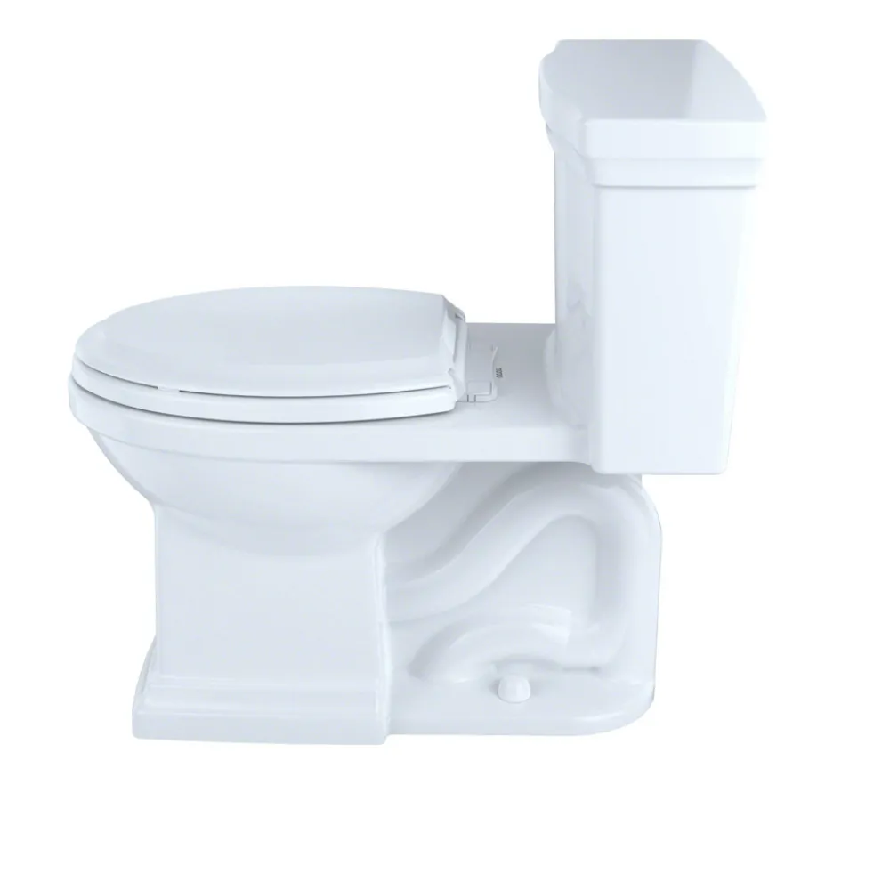 Clearance Promenade II One-Piece Elongated 1.28 GPF Universal Height Toilet (Cotton White) Toilets & Toilet Seats