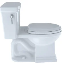 Clearance Promenade II One-Piece Elongated 1.28 GPF Universal Height Toilet (Cotton White) Toilets & Toilet Seats