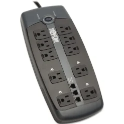 Best 10 AC Outlets 8 ft. Cord 2395 J Protect It! Surge Protector - Black Office Electronics & Batteries