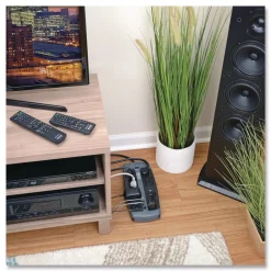 Best 10 AC Outlets 8 ft. Cord 2395 J Protect It! Surge Protector - Black Office Electronics & Batteries