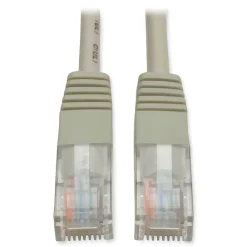 Online 50 ft. 350 MHz CAT5e Molded Patch Cable - Gray Office Electronics & Batteries