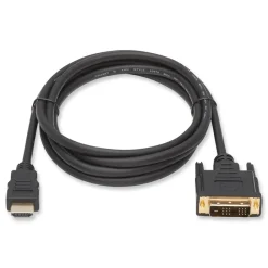 Clearance 6 ft. Digital Monitor Adapter M/M HDMI to DVI-D Cable - Black Office Electronics & Batteries