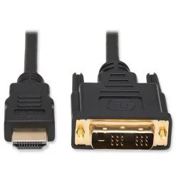 Outlet 10 ft. Digital Monitor Adapter M/M HDMI to DVI-D Cable - Black Office Electronics & Batteries