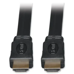 Sale 6 ft. Ultra HD 4K Digital Video with Audio (M/M) High Speed HDMI Flat Cable - Black Office Electronics & Batteries