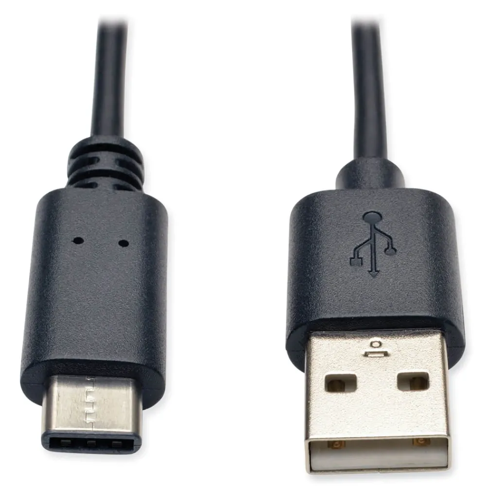 Outlet 6 ft. USB Type-A to USB Type-C M/M USB 2.0 Cable - Black Office Electronics & Batteries
