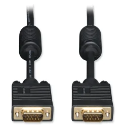 Online 6 ft. VGA Coaxial High-Resolution Monitor Cable with RGB Coaxial - Black Office Electronics & Batteries