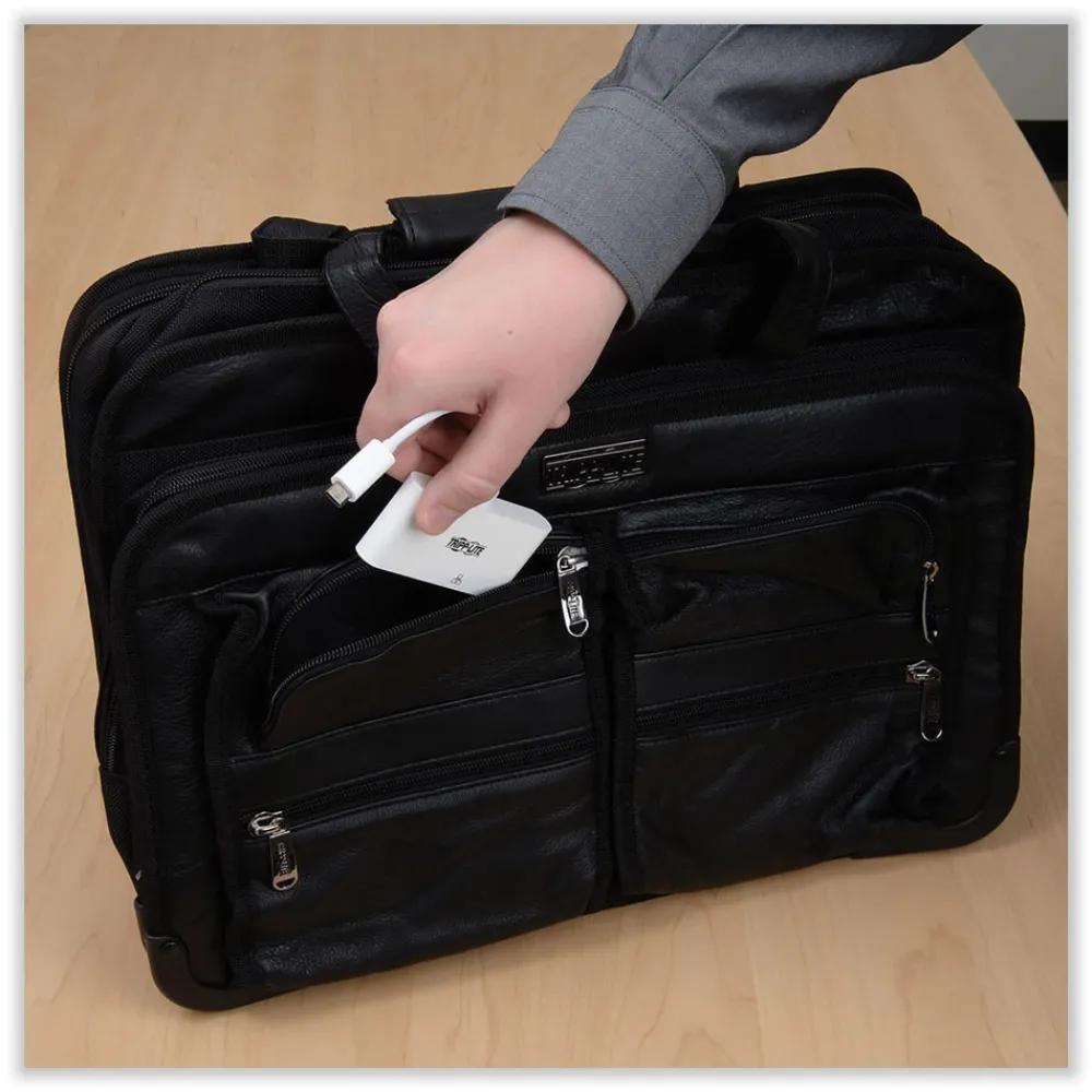 Hot 3 in. USB-A/USB-C PD Charging/Gigabit Ethernet USB 3.1 Gen 1 USB-C to HDMI Adapter - White Office Electronics & Batteries