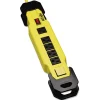 Hot 6 Outlets 9 ft. Cord Power It! Safety Power Strip with GFCI Plug - Yellow/Black Office Electronics & Batteries