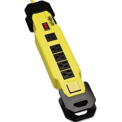 Hot 6 Outlets 9 ft. Cord Power It! Safety Power Strip with GFCI Plug - Yellow/Black Office Electronics & Batteries
