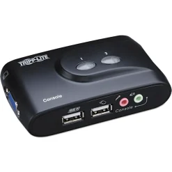 Clearance Compact USB KVM Switch with Audio and Cable Office Electronics & Batteries