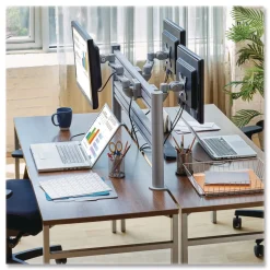 Sale Monitor Mount for Slat Wall System for 32-in TVs 4.9w x 5.1d x 7.5h Silver Supports 22 lb Desk Accessories & Office Organizers