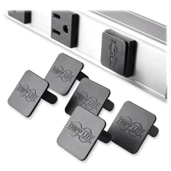 12-Outlet Vertical Power Strip with 15 ft. Cord - Silver Office Electronics & Batteries