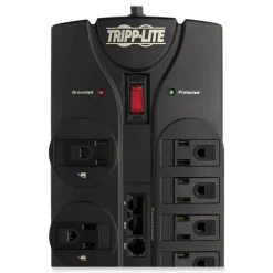 Clearance Protect It! 2880 J 12-Outlet Surge Protector with 8 ft. Cord - Black Office Electronics & Batteries