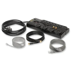 Clearance Protect It! 2880 J 12-Outlet Surge Protector with 8 ft. Cord - Black Office Electronics & Batteries
