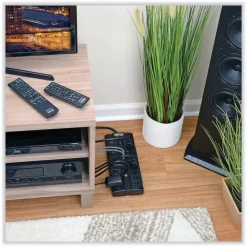 Clearance Protect It! 2880 J 12-Outlet Surge Protector with 8 ft. Cord - Black Office Electronics & Batteries