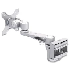 Single-Extension Monitor Mount for Slat Wall System for 32-in TVs 4.9w x 4.7d x 14.2h Silver Supports 22 lb Desk Accessories & Office Organizers